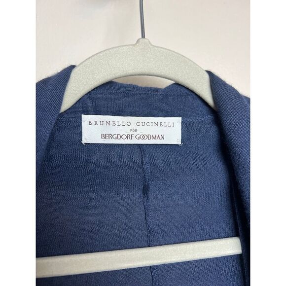 Brunello Cucinelli Blue Cardigan - Picture 4 of 7